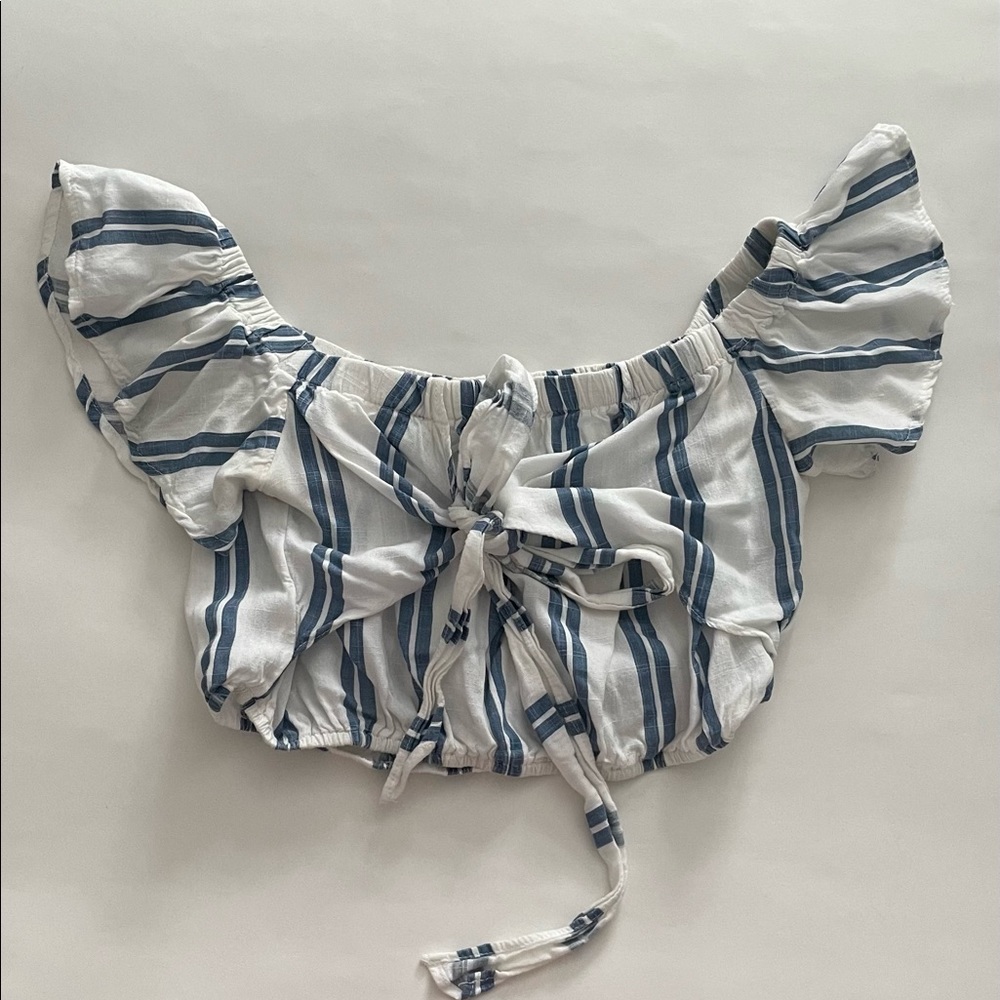 Pacsun LA Hearts Striped Crop Top